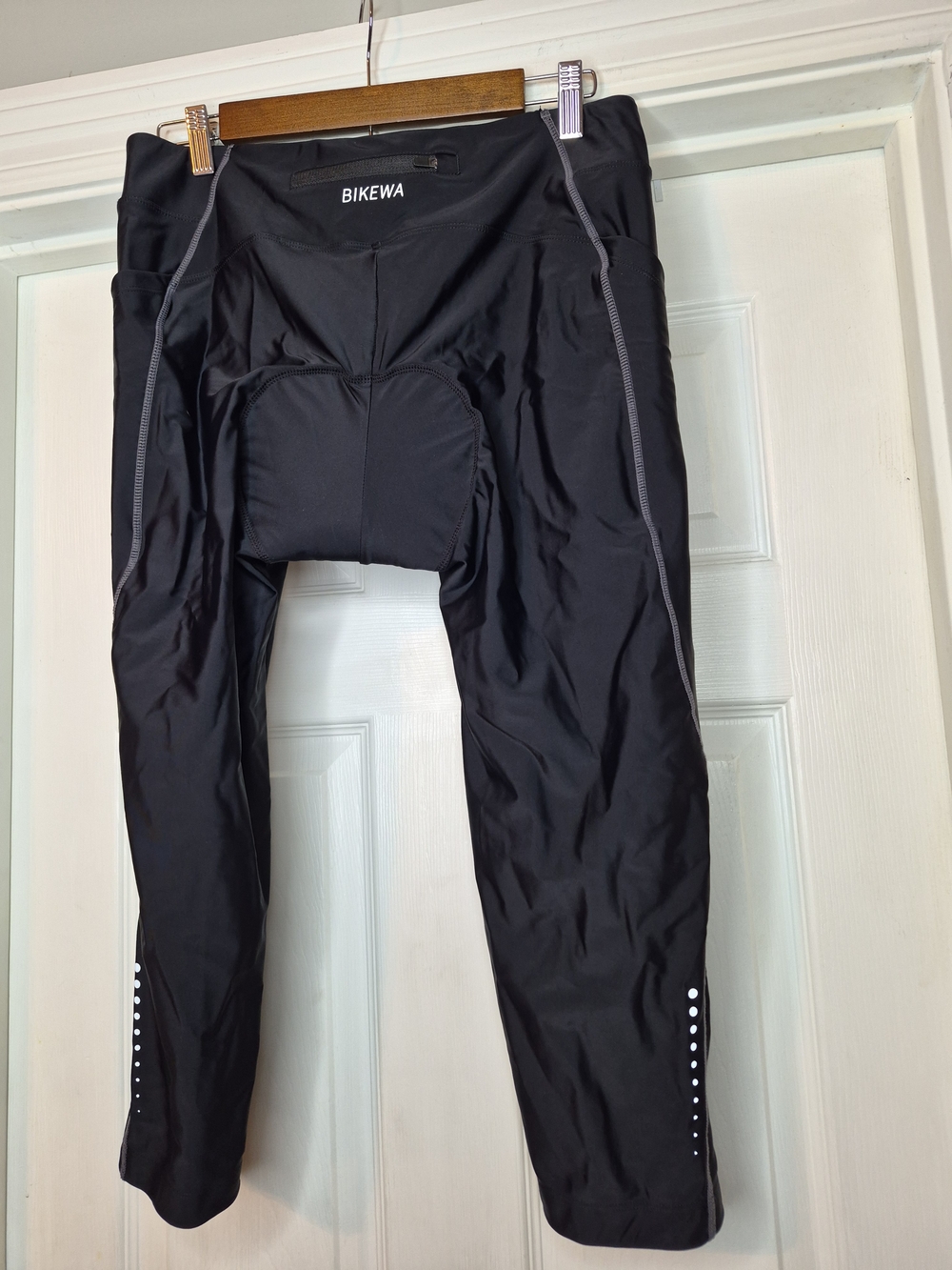 Bikewa Black Athletic Cycling Capri Pants Xl 4D Padded - Picture 9 of 14